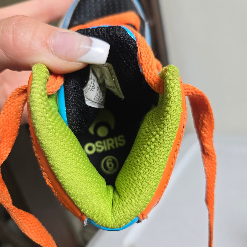 Osiris 6 High Top Sneaker Toddler Multi Color Good Skate Perforated Patent - Picture 4 of 4